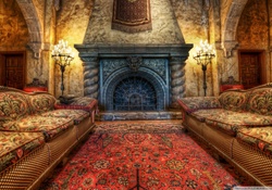 Fireplace In The Tower of Terror