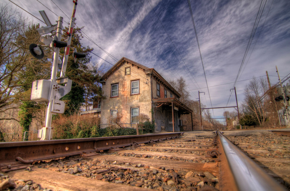 lovely old train stop hdr