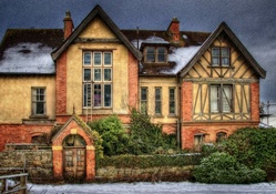 old english mansion hdr