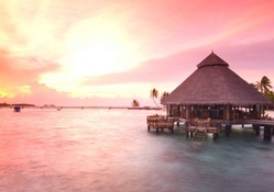 wonderful restaurant on stilts in the maldives