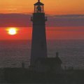Sunset at Yaquina Lighthouse, Oregon