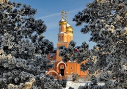 beautiful orthodox church in kazakhstan