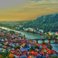 magnificent view of heidelberg germany on the neckar river