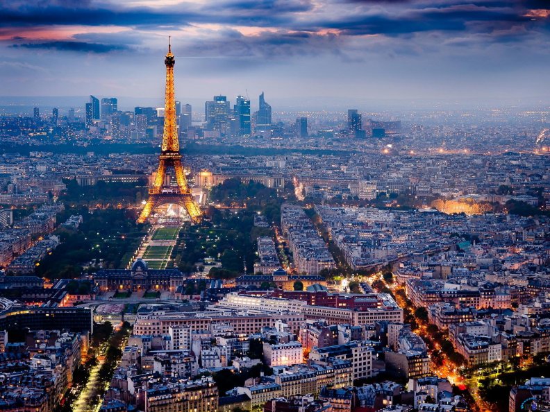 Beautiful Paris and the Eiffel tower