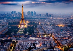 Beautiful Paris and the Eiffel tower