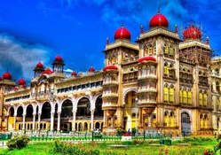magnificent old indian palace hdr