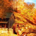 Grist Mill in Autumn