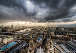 outstanding panorama of london hdr