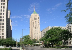 The Fisher Building in Detroit, MI