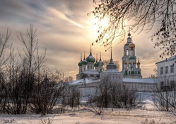vvedensky tolga convent russia in winter