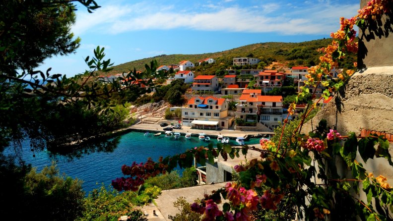lovely town on korcula island in croatia
