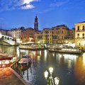 lovely canal scene in venice at night