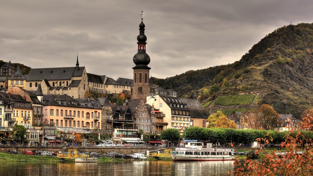 wonderful german town on a river