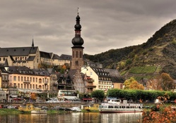 wonderful german town on a river