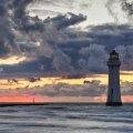 magnificent sky over lighthouse