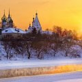 churches in russian winter
