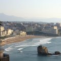 lighthouse overlooking biarritz france