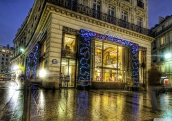 cartier in paris at christmas hdr