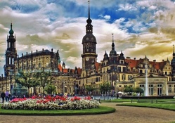dresden cathedral in hdr