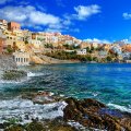 wonderful colorful town on syros island greece