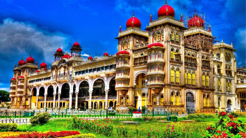 palace of mysore in india hdr
