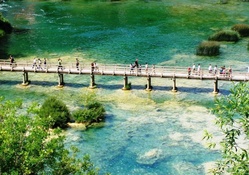 bridge at krka national park croatia