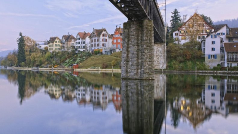 bridge in schaffhausen switzerland