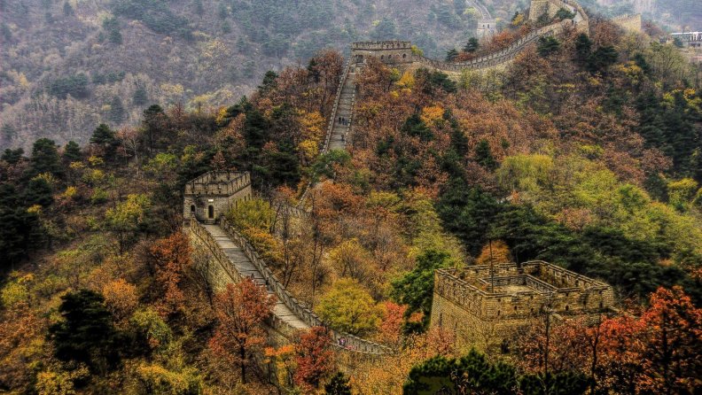 magnificent great wall landscape hdr