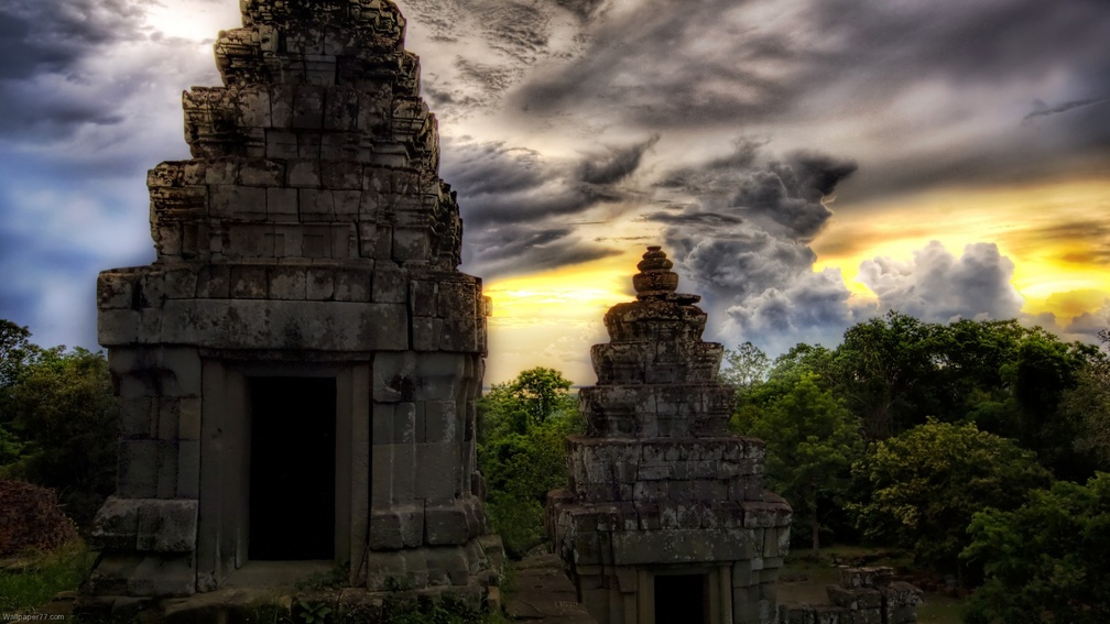 ancient asian temples hdr