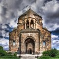 st. hripsime church in armenia hdr