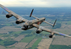 vintage british avro lancaster WWII bomber