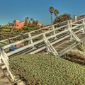 bridges on canal in venice california hdr