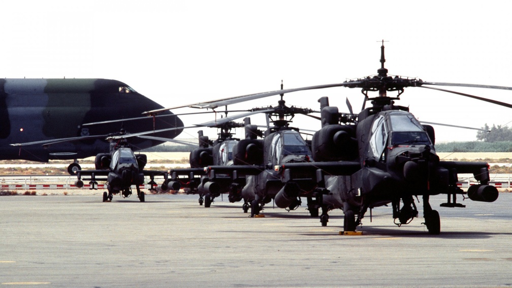 AH 64 Apache Helicopters
