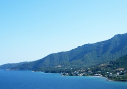 town of kinira on the island of thassos greece