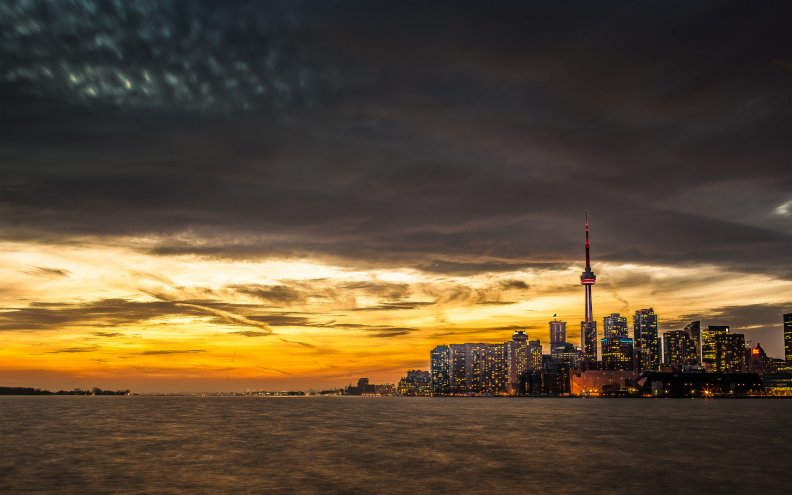 Sunset In Toronto