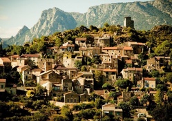 ancient french mountain village