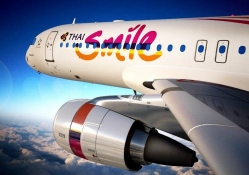 smile on a thai air airbus plane