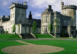 manicured irish castle