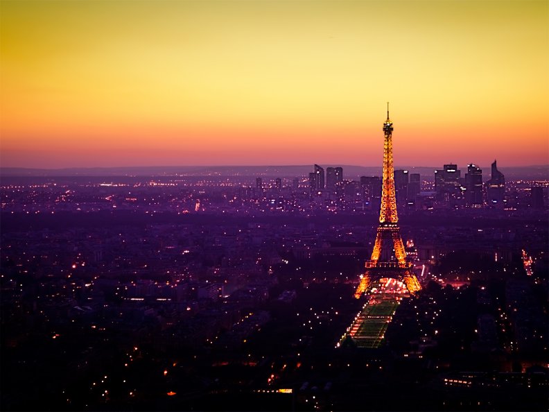 Nightfall In Paris