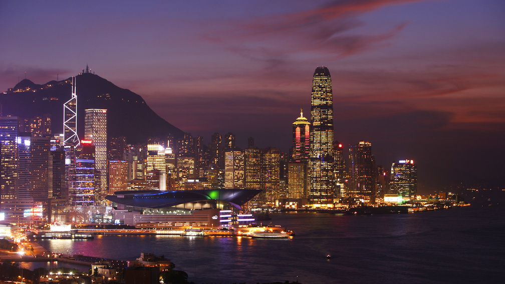 Hong Kong, China, skyscrapers