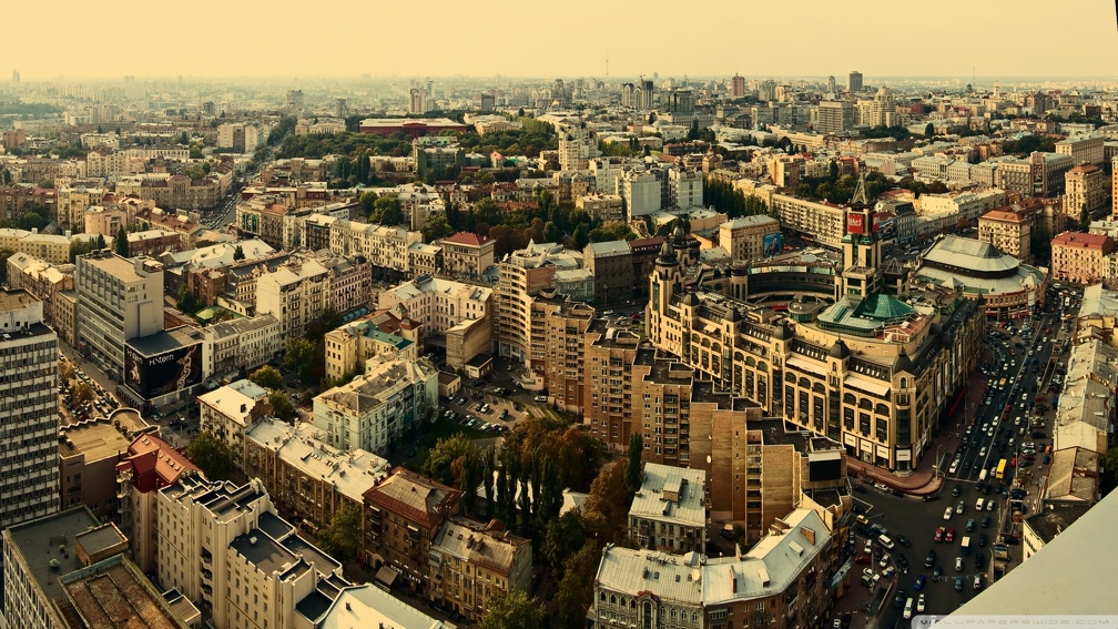 panorama of lovely kiev