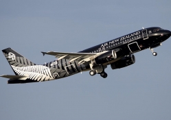 AIR NEW ZEALAND. IN ALL BLACK COLOURS