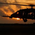 Blackhawk Helicopter at Sunset