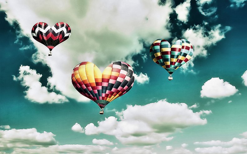 heart air balloons