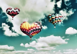 heart air balloons