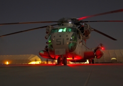 Helicopter at Night