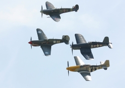 Kittyhawk, Corsair, Spitfire and Mustang