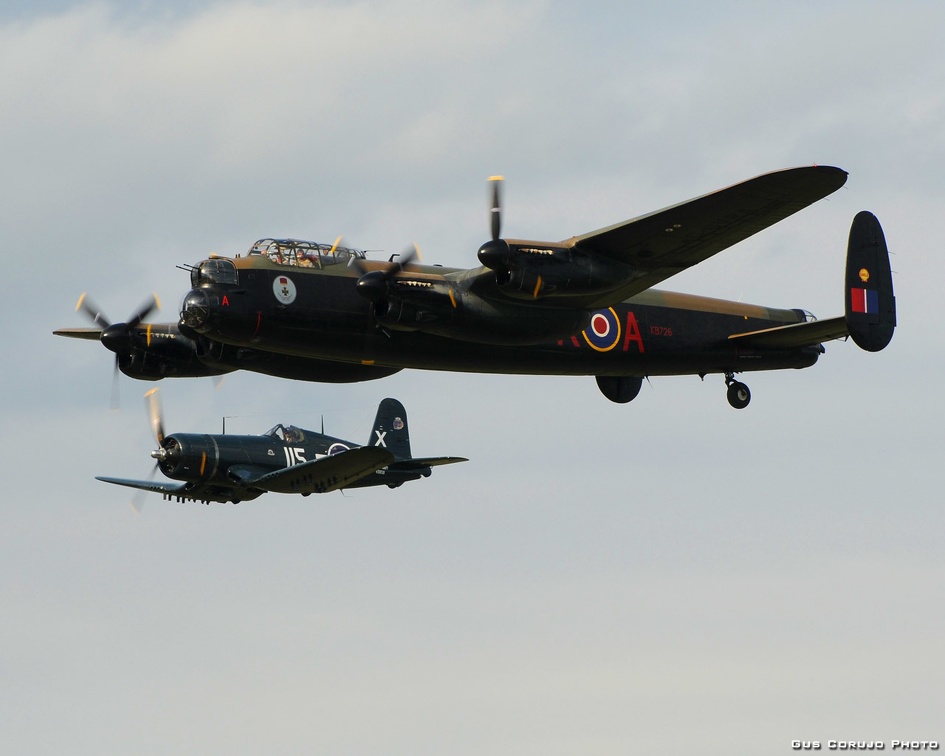 Avro Lancaster and Vought Corsair