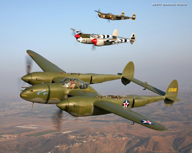 Lockheed P_38 Lightnings