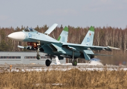 Sukhoi Su 27 landing